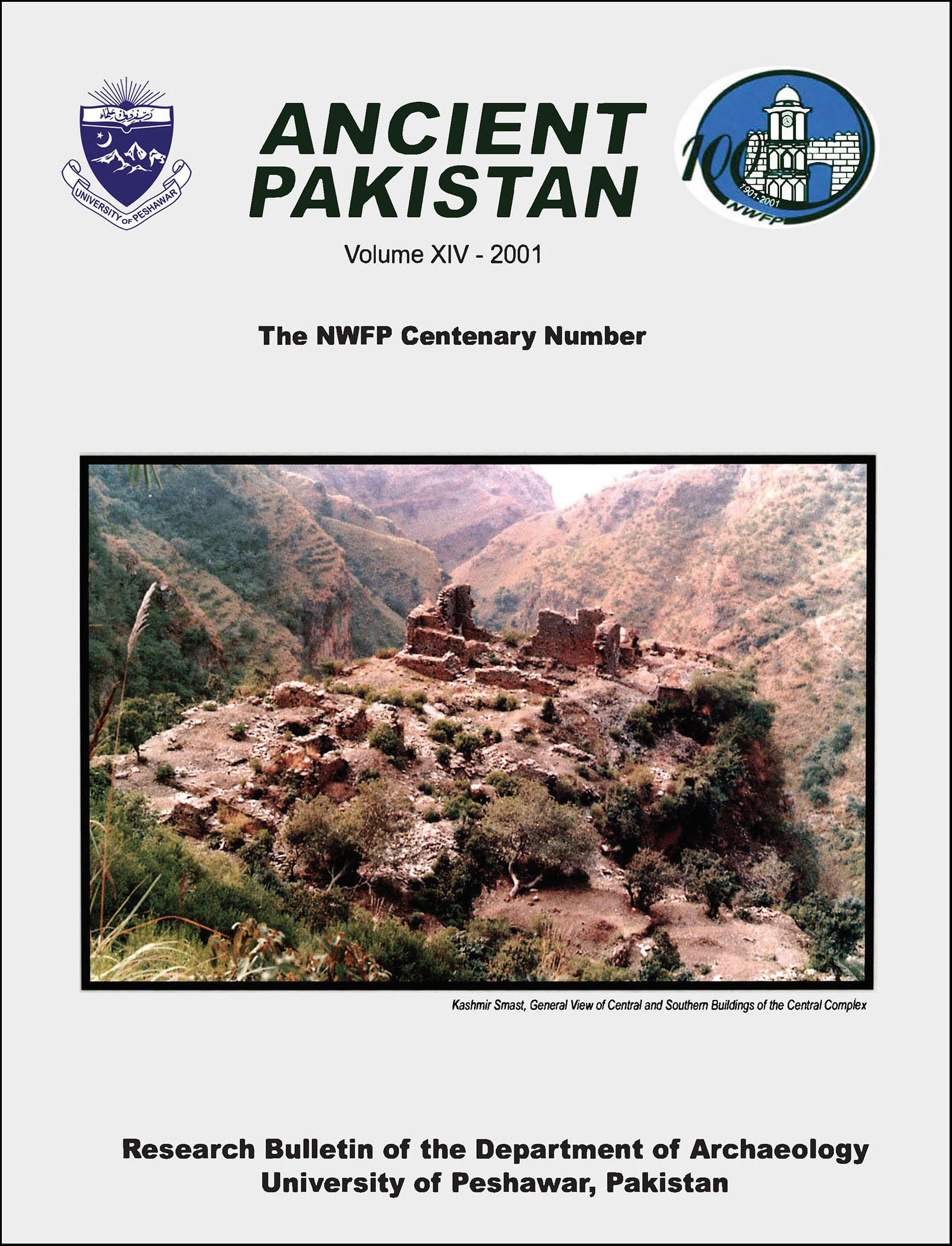 					View Vol. 14 (2001): Ancient Pakistan
				