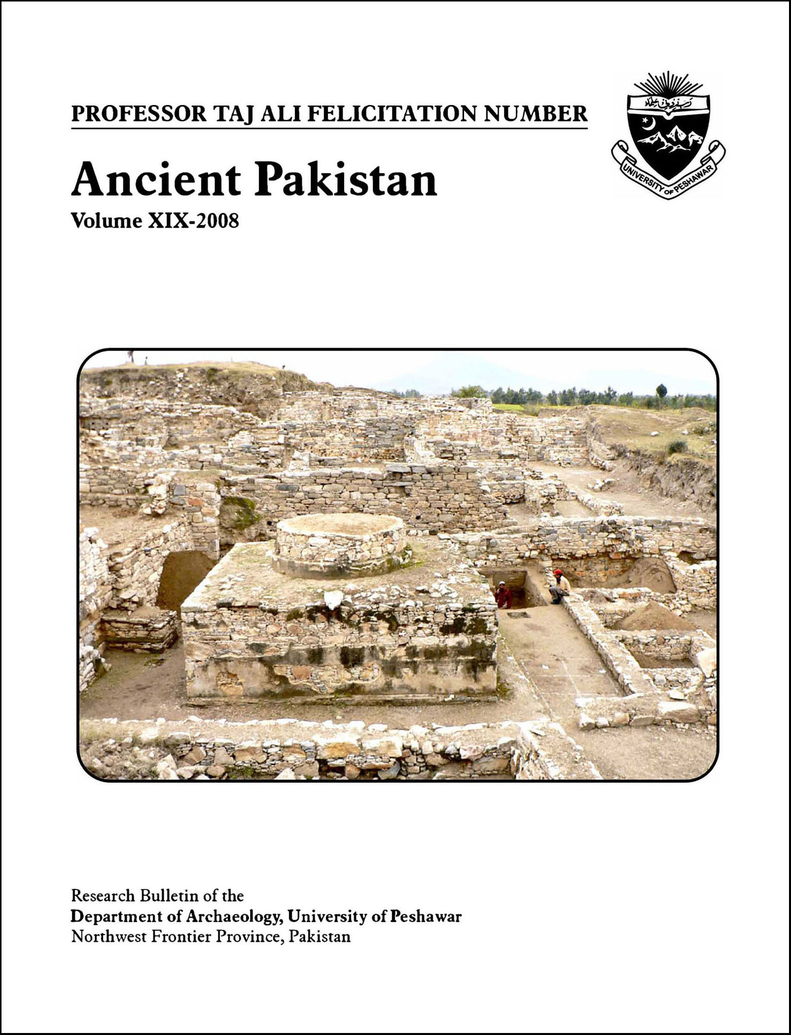 					View Vol. 19 (2008): Ancient Pakistan
				